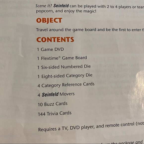 Seinfeld Scene It? Family DVD Board Game Night Mattel TV Show Jerry Fun - Picture 4 of 15